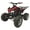 Red, variant on Coolster 120cc Fully Automatic Mid Sized Sport ATV C5125CX3 (Chrome Wheels)