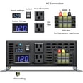 WZRELB Reliable 3000-Watt Continuous 6000-Watt Surge Power Inverter with LED Display