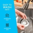 thumbnail image 3 of 4.5-Inch Stainless Steel Kitchen Sink Strainer with Wide Rim & Anti-Clog Holes, 3 of 6