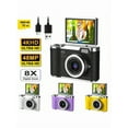 4K Clamshell Digital Camera (48MP): 2.4-Inch Display, Rechargeable ...