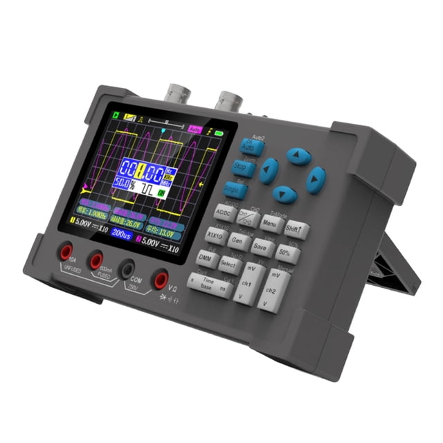 Multímetro mini osciloscopio avanzado - Osciloscopio digital de doble canal con pantalla clara, lecturas sencillas y capacidades de medición integrales - Ideal para varios instrumentos - 5,7 x 3,4 x 1