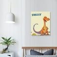 thumbnail image 3 of Nawypu Watercolor Dinosaur Wall Art Print- Inspirational Quote Animal Canvas Print -Woodland Poster for Playroom or Nursery Boy Room Decor-16x20in, 3 of 4