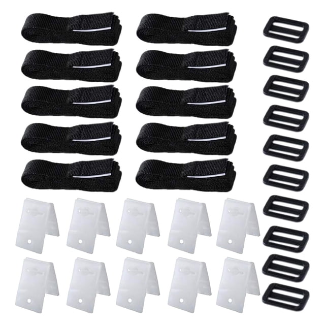 DOLITY Solar Cover Reel Attachment Set Easily Install Pool Accessories Nylon Straps 10 Sets