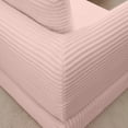 thumbnail image 3 of 2-In-1 Folding Convertible Sofa Bed, Modern Corduroy Sleeper Couch with 2*Pillows, Futon Modular Upholstered Boneless Sofa with Pull-Out Bed, Folding Floor Modular Couch for Living Room (Pink), 3 of 11