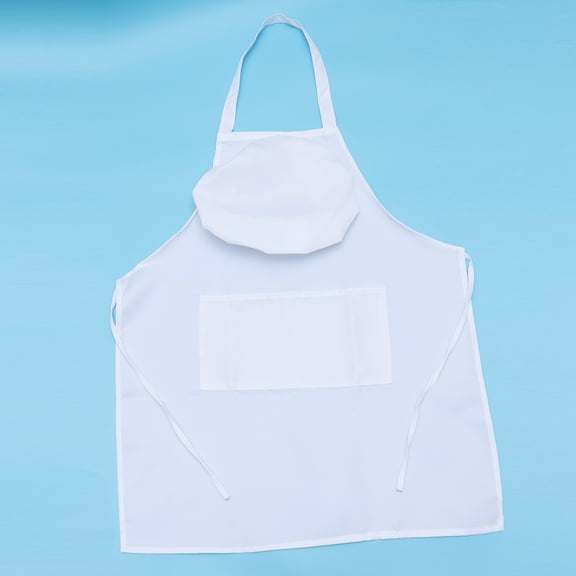 SASABAXI Square Sleeveless Chef Apron and Hat Professional Cooking 4Pcs 28.7x23.6x0.04In