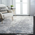 thumbnail image 2 of SAFAVIEH Berber Major Abstract Shag Area Rug, Ivory/Grey, 5'3" x 7'6", 2 of 8