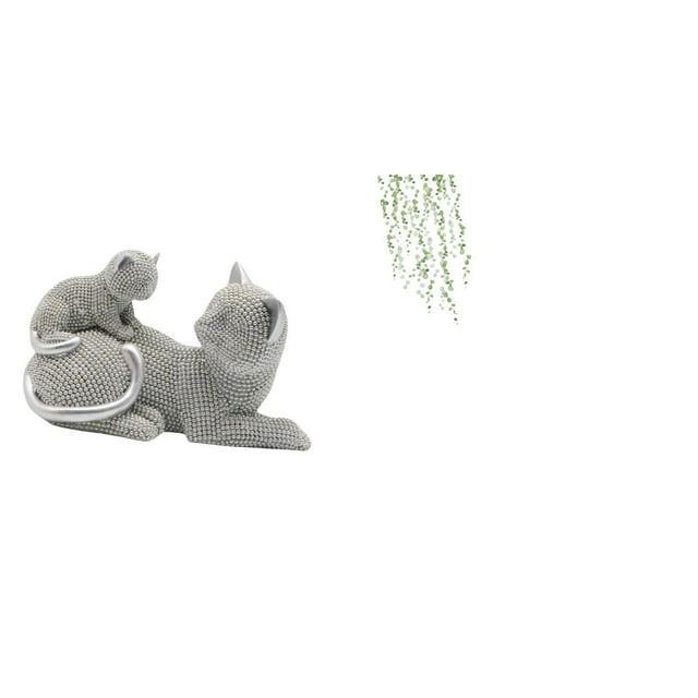 Elegante escultura de , adorno de mesa, artesanía, figura decorativa, estatua de animal con enredaderas colgantes, pegatina de pared, hojas