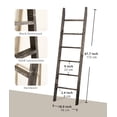 thumbnail image 2 of Manta Ladder Blossome de 6 niveles para sala de estar, color negro lavado, 2 of 7