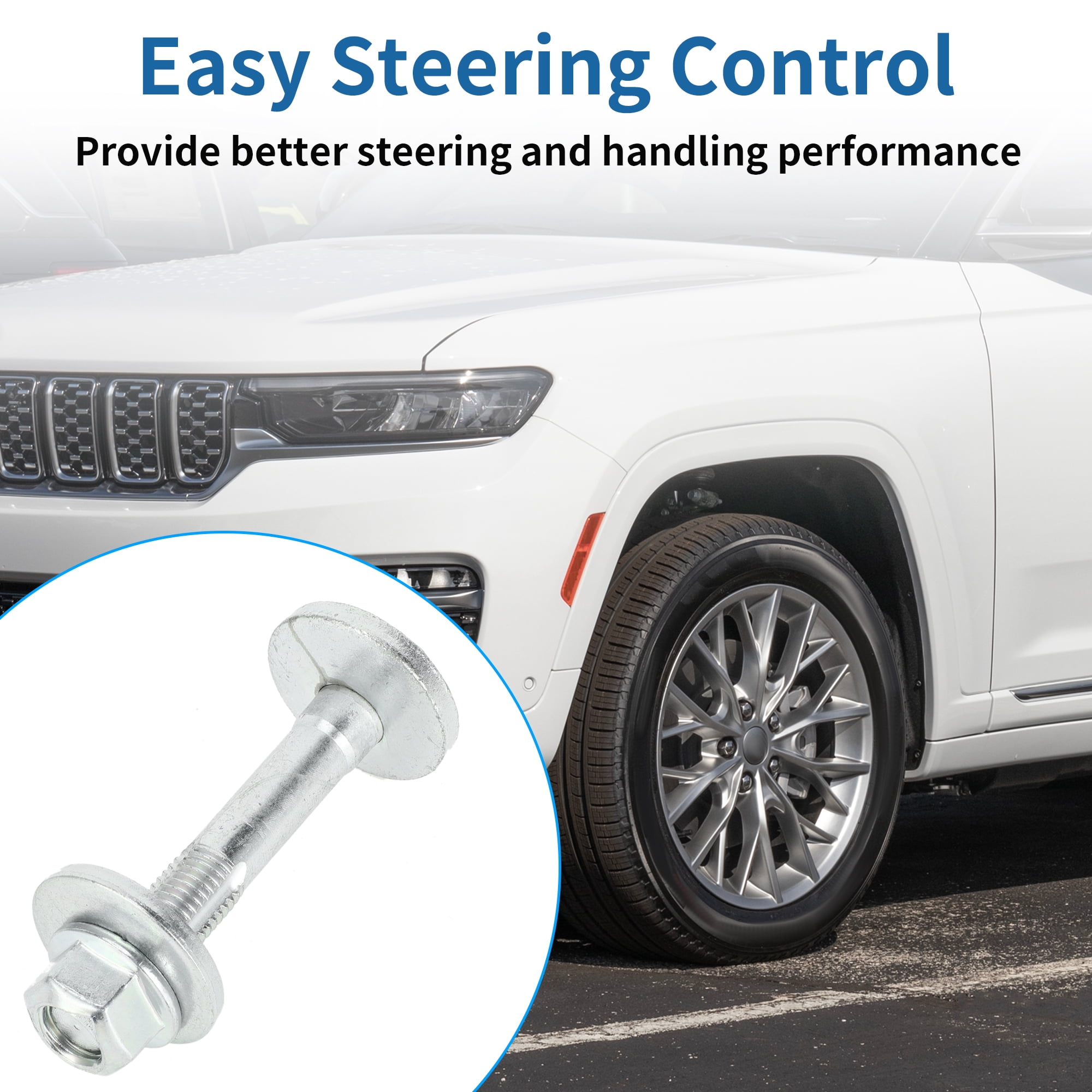 Unique Bargains Camber Alignment Bolt Kit For BMW X5 2007-2018 Metal Silver Tone