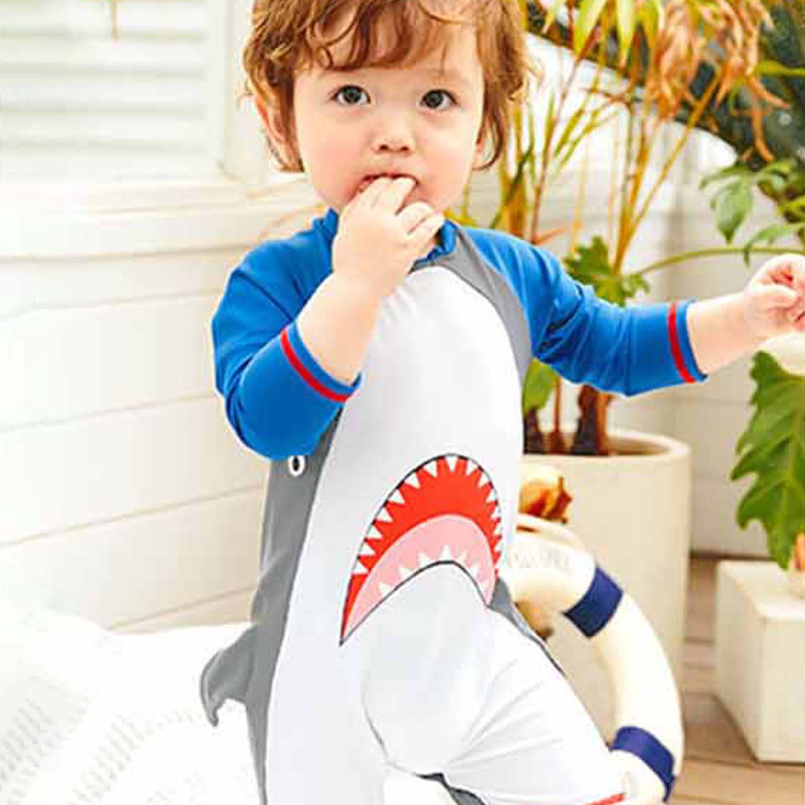 Combinaison De Bain Bébé Anti-UV Avec Chapeau - Manches Longues, Fermeture Éclair - UPF 50+, Pour Piscine, Plage - Taille 0-24 Mois
