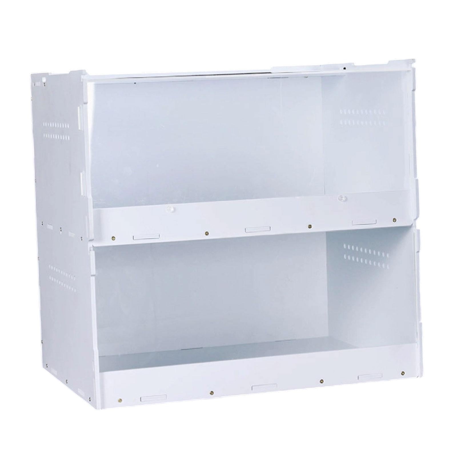 Bvdfgk Multi-Purpose Reptile Terrarium Tank, Reptile Feeder Box with Ventilation Holes, L