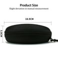 thumbnail image 3 of TELOLY Sunglasses Case Glasses Case Hard Shell for Large Eyeglasses Portable Travel Zipper Glasses Case Black, 3 of 5