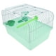 thumbnail image 5 of Jaula para pájaros portátil con bebedero, caja de comida, jaula para pájaros espaciosa para un viaje cómodo, portador de pájaros de metal, jaula de viaje para pájaros, jaula para pájaros portátil, 5 of 6