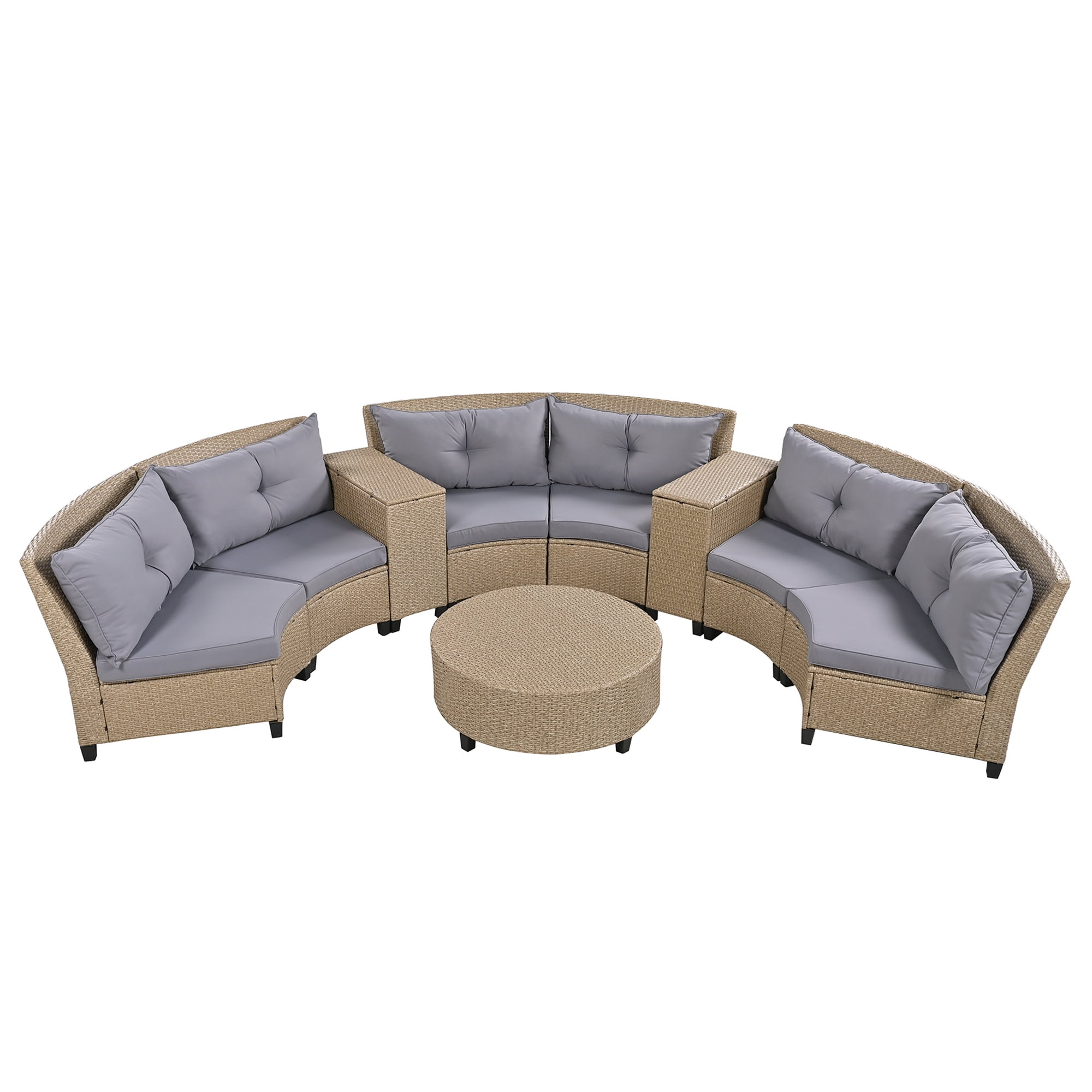 Semi circle outdoor sectional hotsell