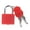 Red, variant on Mini Steel Padlock Travel Keyed Lock Multi-color Durable Tool Box Red