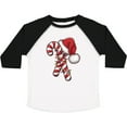 thumbnail image 3 of Inktastic Red and White Candy Cane Santa Christmas Funny Xmas Lights Boys or Girls Toddler T-Shirt, 3 of 5