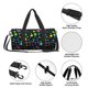 thumbnail image 4 of Fotbe Geometric 1980s Styled Bolsa Deportiva de Lona Plegable con Estampado, Bolsa de Gimnasio con Bolsillo Seco/Húmedo, Bolsa de Viaje Ultraligera de Gran Capacidad, 4 of 6