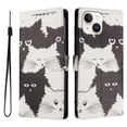 thumbnail image 1 of FOXDOCK Funda Tipo Cartera para iPhone 15 Plus con Soporte y Correa – Diseño de Patrones Lindos, 1 of 6