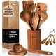 thumbnail image 1 of Juego de utensilios de cocina KLYRO: cucharas de madera con cucharas dosificadoras, 1 of 8