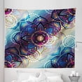 thumbnail image 1 of Leaf Tapestry, Gradient Diagonal Mystic Geometric Alchemy Trippy Motif Ornaments, Fabric Wall Hanging Decor for Bedroom Living Room Dorm, 5 Sizes, Multicolor, by Ambesonne, 1 of 1