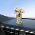 thumbnail image 4 of RKSTN Daisy Flowers in Glass Vase Cute Car Accessories Air Freshener for Rear View Mirror & Dashboard Decorations Funny Car Interior Ornaments for Women Gifts, 4 of 5