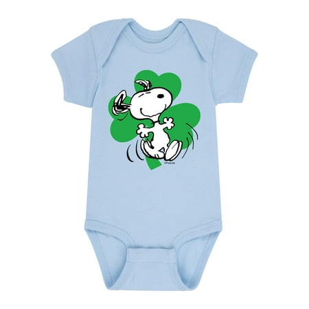 

Peanuts - Dancing Snoopy Shamrock - Infant Baby One Piece