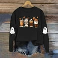 thumbnail image 6 of VKOYWKM Women's Halloween Graphic Sweatshirt Ghost Graphic Sweatshirts Crew Neck Pullover Long Sleeve Fall Party Tops Halloween Sweatshirts, 6 of 9