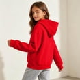 thumbnail image 5 of Resicozy Hoodies for Teen Girls Long Sleeve Pullover Sweatshirt Trendy Cute,Fall Winter Outfits,Soft Comfort,Back to School Clothes 3-14 Years Red 140, 5 of 9