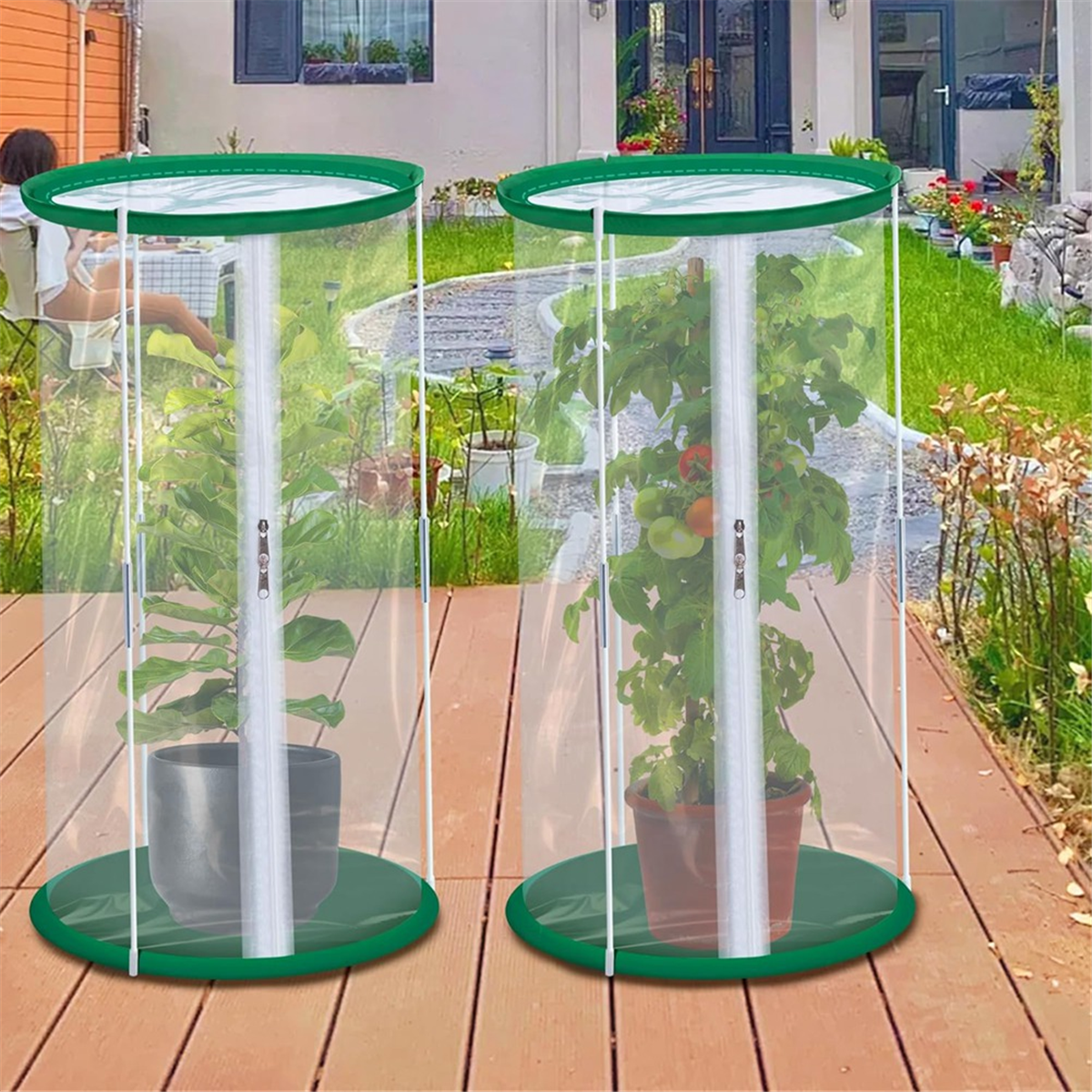 2Pcs PVC Mini Greenhouse, 23.6 X 11.8inch Transparent Flower Plant Mini Greenhouse Cover, Portable Plant Protector