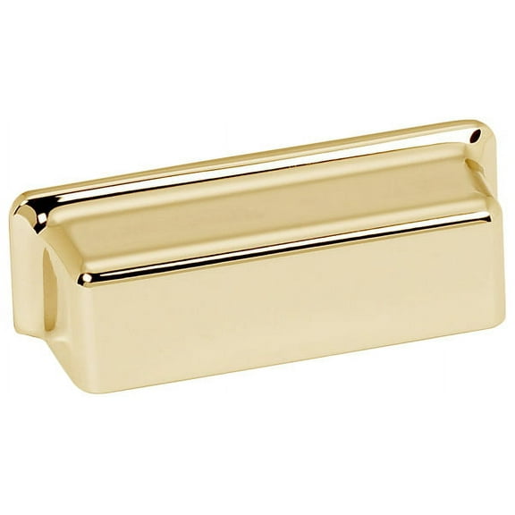 Alno A951 Millennium 3" Center To Center Rectangular Squared Solid Brass Cabinet Cup Pull