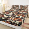 thumbnail image 5 of Erosebridal Fox Bed Sheets for Boys Girls, Vintage Books Full Size Sheets, 4pcs 1 Flat Sheet 1 Fitted Sheet and 2 Pillowcases, 5 of 6