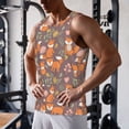 thumbnail image 5 of KLL Cute Little Fox Print Men's Muscle Gym Workout Stringer Tank Tops Bodybuilding Fitness T-Shirts Tank Tops Men-4X-Large, 5 of 7
