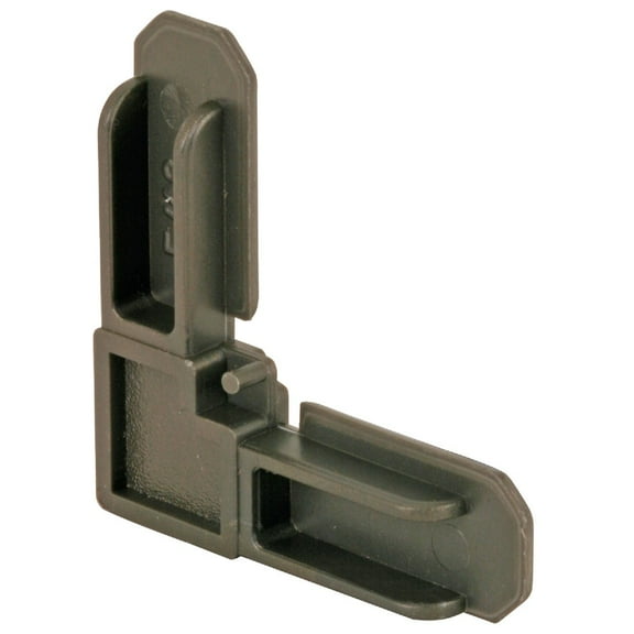 7/16 in. x 3/4 in. Bronze Plastic Screen Frame Corner (100-pack)