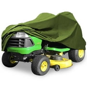 North East Harbor Deluxe Riding Lawn Mower Tractor Cover Fits Decks up to 54" - Green - 190T Polyester Taffeta PA Coated Water and UV Resistant Storage Cover