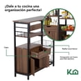 thumbnail image 4 of Rack De Cocina Multiusos Ideal Para Microondas marron, 4 of 7