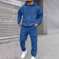 thumbnail image 2 of 2 Piece Tracksuit for Men Ghalytn Hoodie and Jogger Pants Set - Casual Fleece Sweat Outfit, 2 of 9