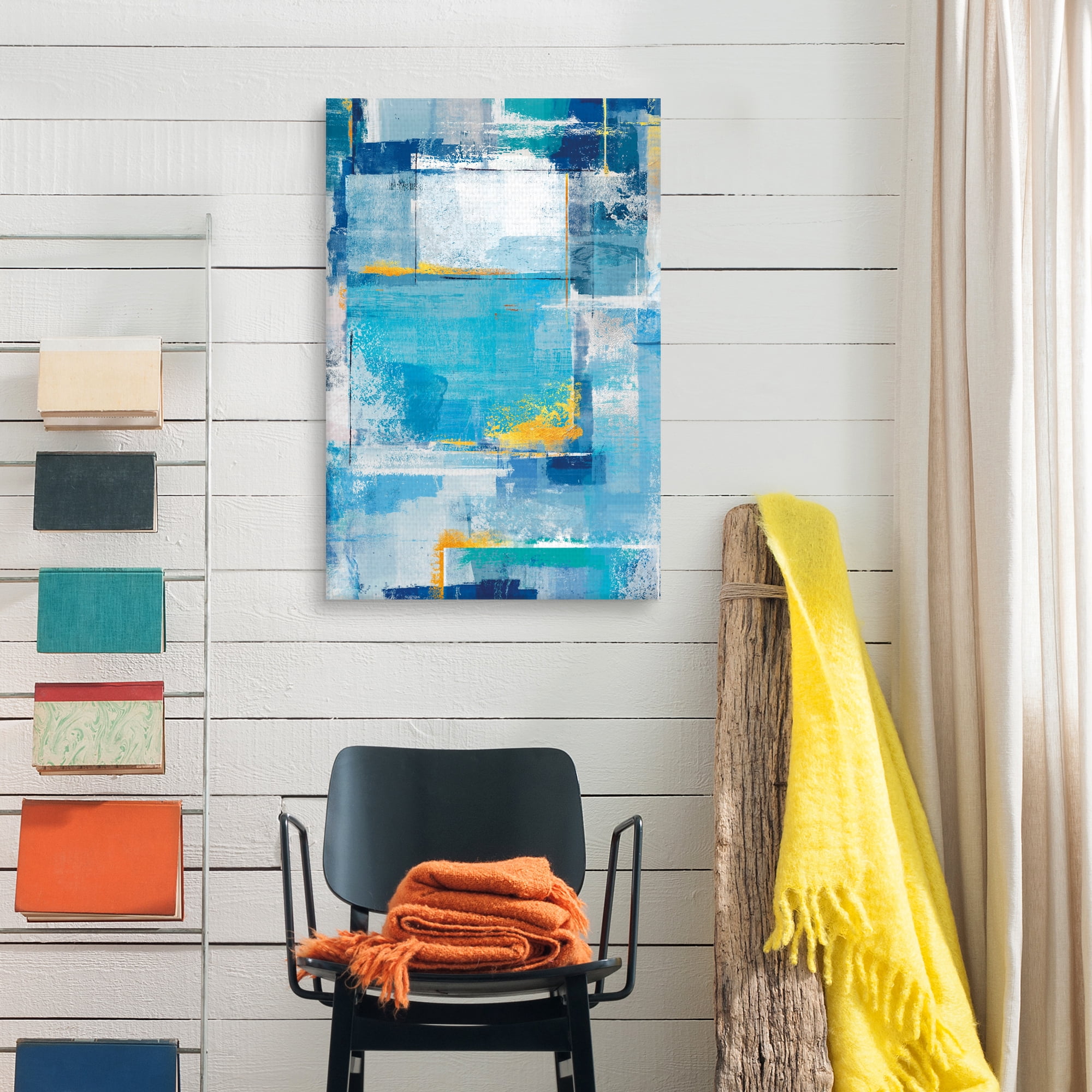 Blue Abstract by Willowbrook Fine Art Canvas Art Print