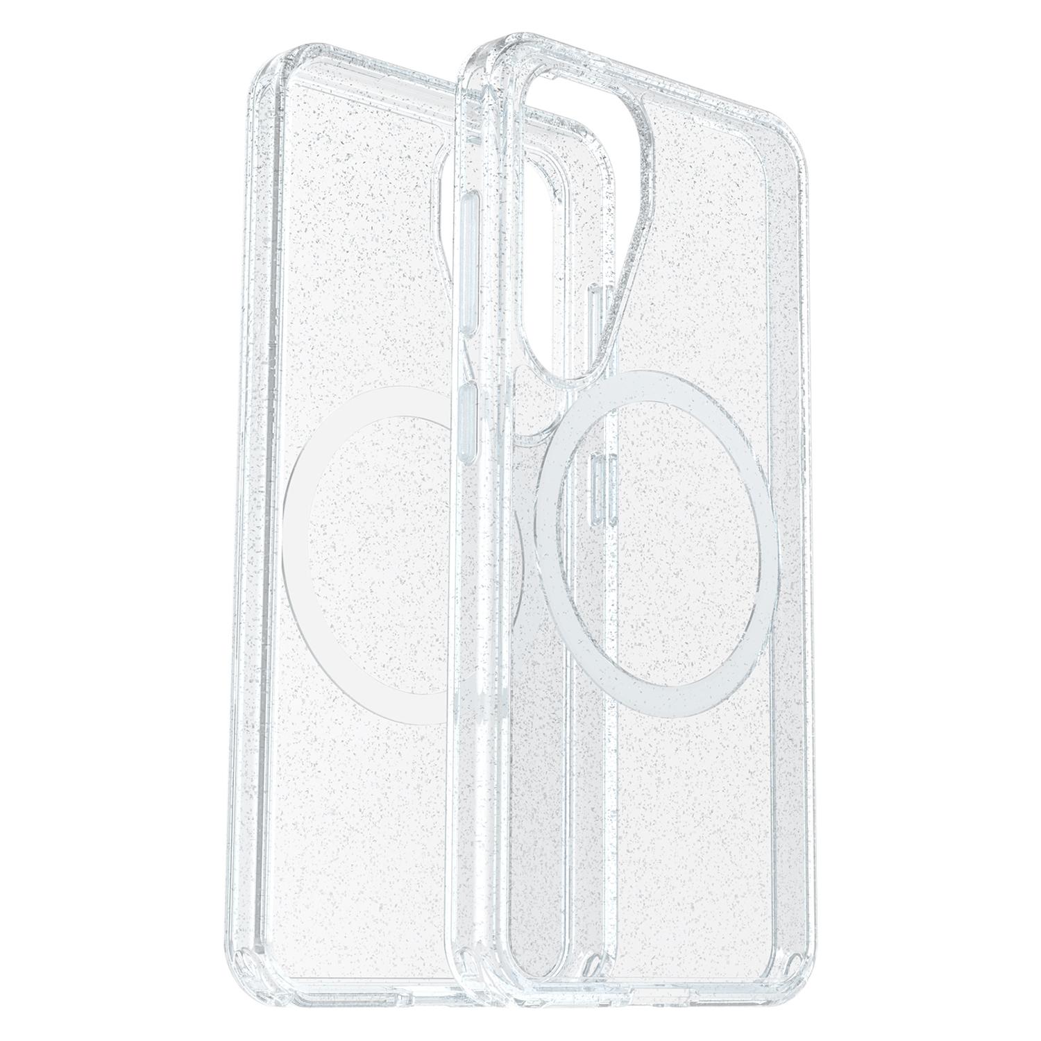 OtterBox Symmetry Clear Magnets Case Stardust with Blue Tint for Samsung Galaxy S25