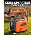 thumbnail image 5 of NOVUS 4125 Watt Portable Inverter Generator with Wheels & Handle, 158cc Engine Gas Generators with RV-Ready, Quiet and Lightweight for Camping, Home and RV, with CO Sensor, Eco Mode, Epa Compliant, 5 of 10
