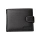 thumbnail image 1 of Black Trifold Wallet for Men with Zipper Pocket and Coin Slot 4.5" x 3.7" x 1, 1 of 1