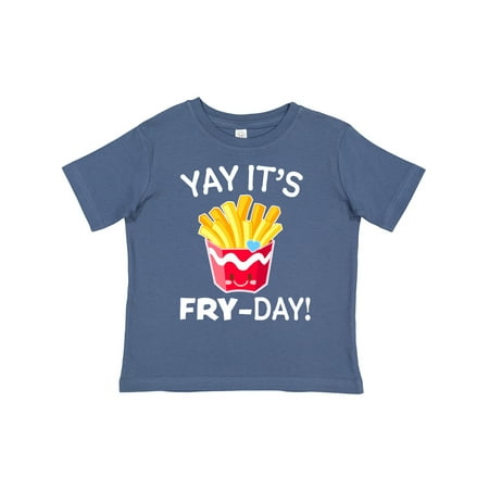 

Inktastic Yay Its Fry Day with Cute French Fries Boys or Girls Toddler T-Shirt