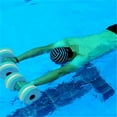 ZENMELE 1 Pair Aqua Fitness Barbells Foam Dumbbells Hand Bars Pool