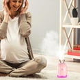 thumbnail image 2 of GPCT 220ml Cool Mist Humidifier Ultrasonic Air Diffuser Atomizer with 7 Color Breathing Lights Auto Off Office Home Yoga Pink, 2 of 9