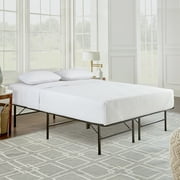 Boyd Sleep 18 Platform Metal Bed Frame with Under Bed Storage, Tool-Free Assembly, Heavy Duty, Twin