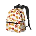 thumbnail image 2 of Daiia Maple Leaf School Backpack for Men Women, Unisex Large Waterproof Bookbag Schoolbag Casual Daypack for High School/College/Teens/Travel/Work Black, 2 of 8