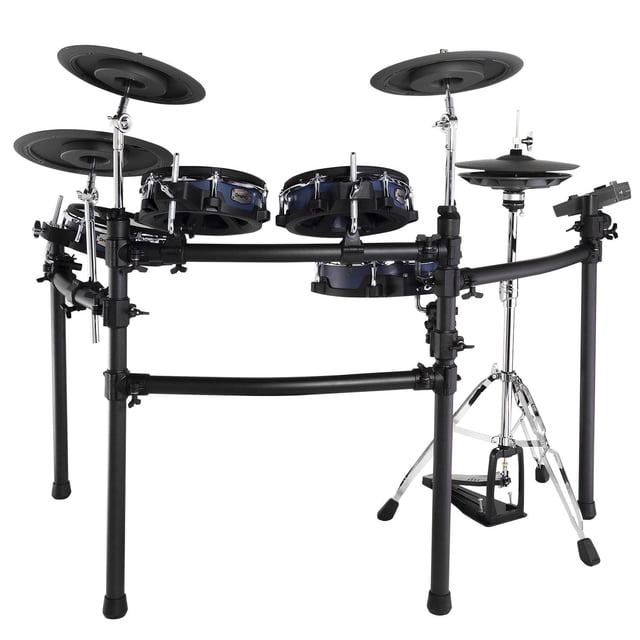 DRUMCO Set de Batería Electrónica 9 pzs Color Azul TITANIUM II - BL DRUMCO