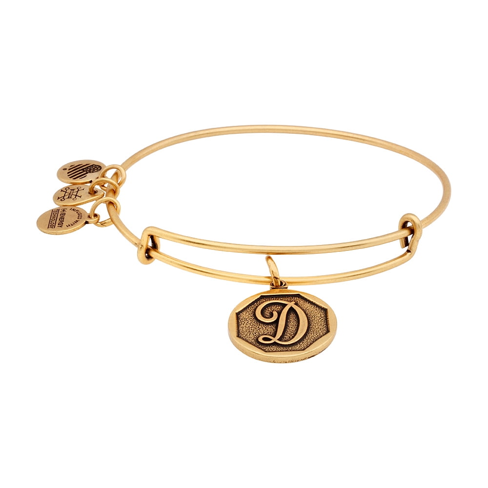 2.5 Alex and Ani Initial Expandable Wire Bangle Bracelet 