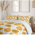 thumbnail image 6 of Ambesonne Summer Orange Duvet Cover Sets, Papaya and Art, 2-Queen, Pale Orange Black, 6 of 7