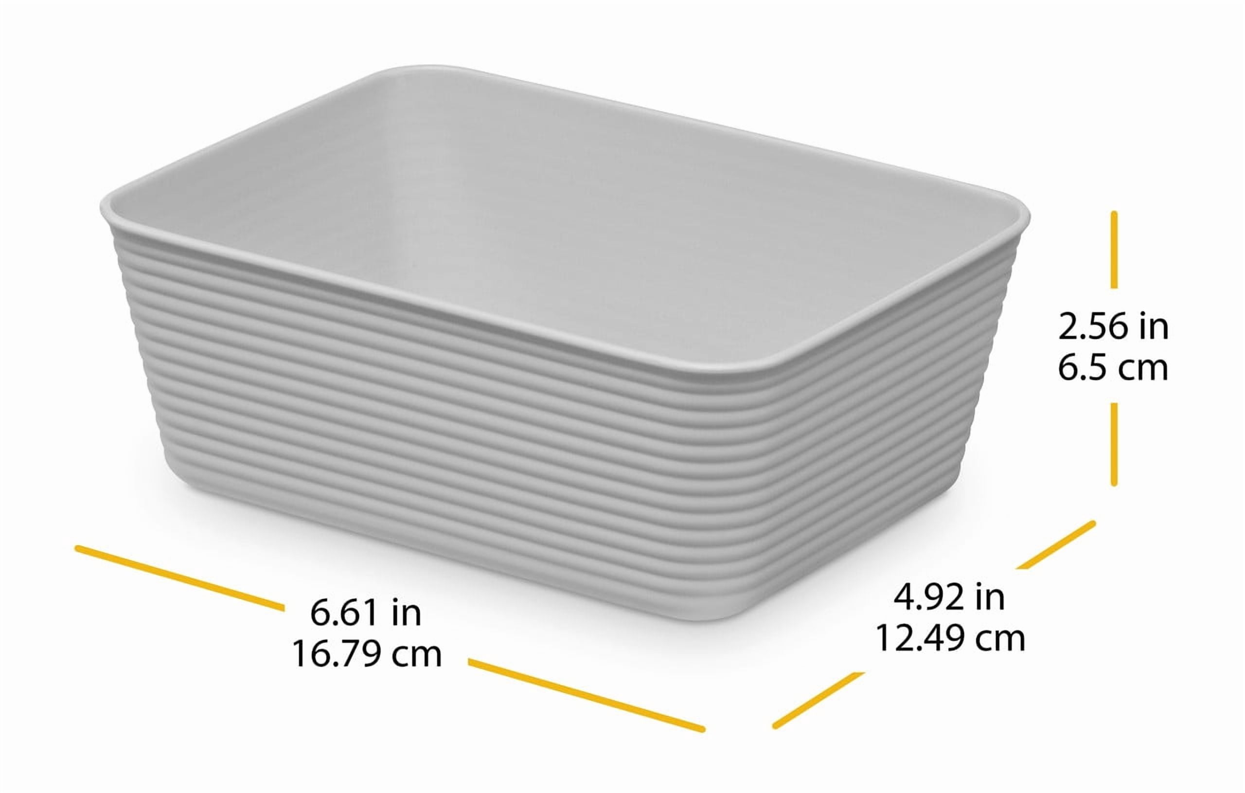 Whitmor Medium Alloy Storage Trays 8 Pack