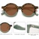 thumbnail image 2 of Bonitas gafas de sol polarizadas redondas para niños, niñas y niños, con protección UV400, para vacaciones en la playa., 2 of 4
